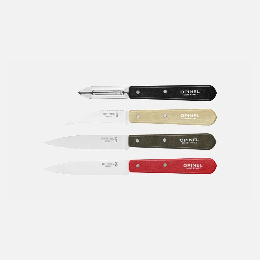 Opinel Loft 4 Essential Small Kitchen Knives Box Set 001626