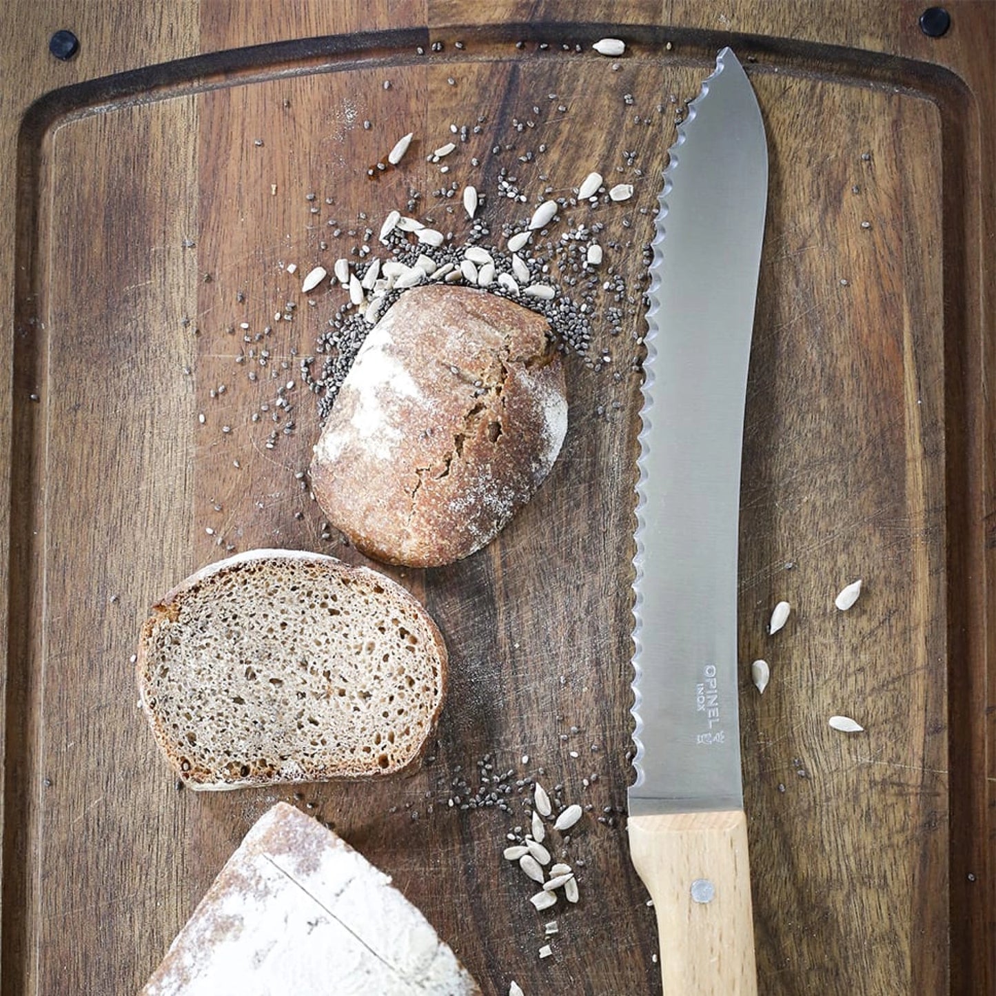 Opinel N°116 Parallèle Serrated 8" Bread Knife 001816