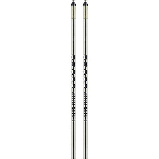 Cross Mini Ballpoint Pen Refill - Black - Medium - Dual Pack 8518-4
