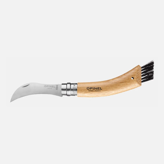 Opinel No.08 Mushroom Knife - Oak Wood Handle with Sheath 001327