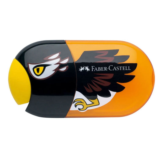 Faber-Castell Animal motif twin sharpening box with eraser motif eagle 183527