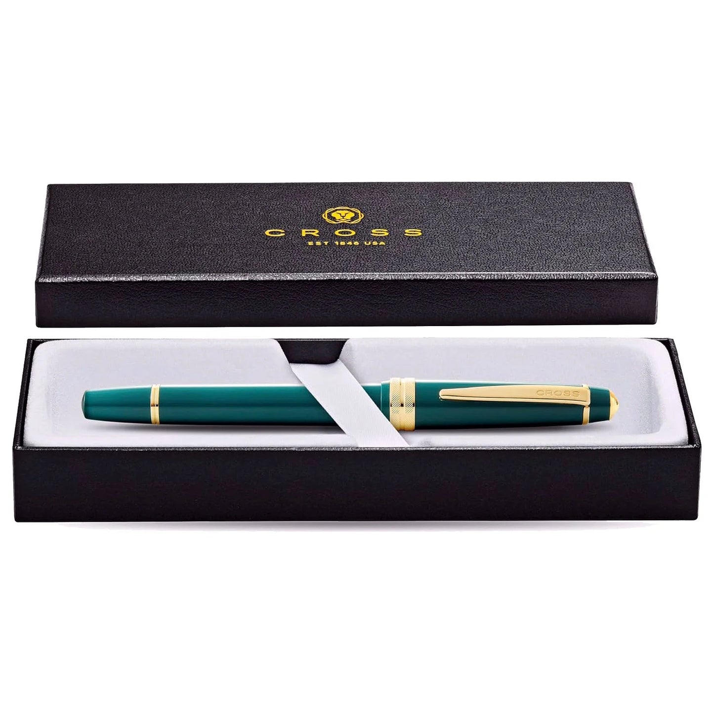 Cross Bailey Light™ Polished Green Resin and Gold Tone Rollerball Pen AT0745-12