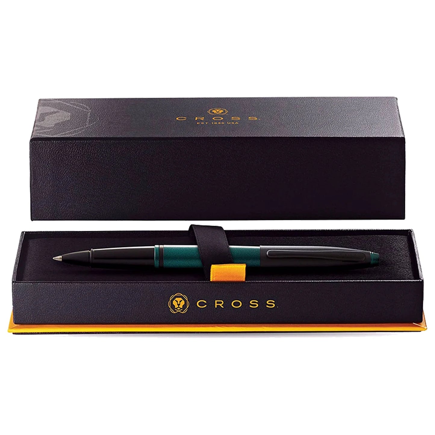 Cross Calais Matte Green and Black Lacquer Rollerball Pen AT0115-25