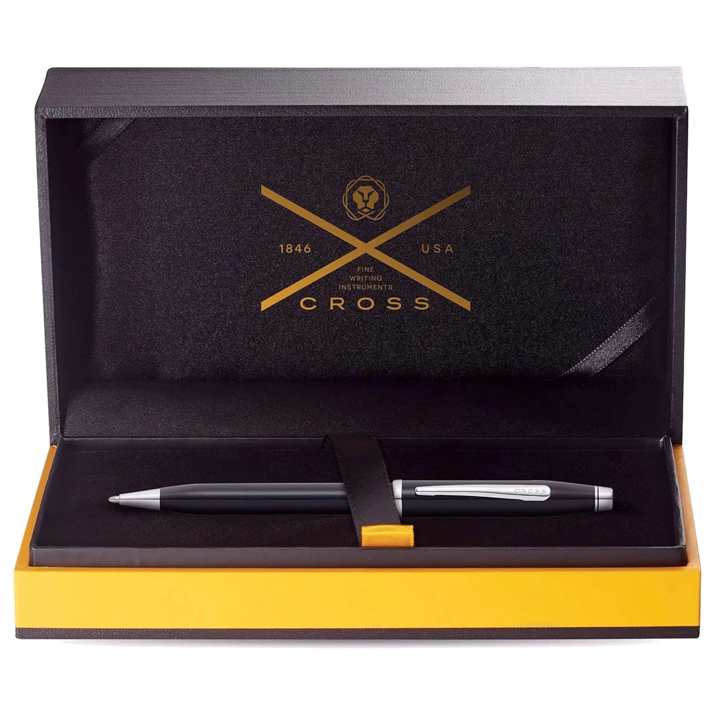 Cross Century II Black Lacquer Ballpoint Pen AT0082WG-157