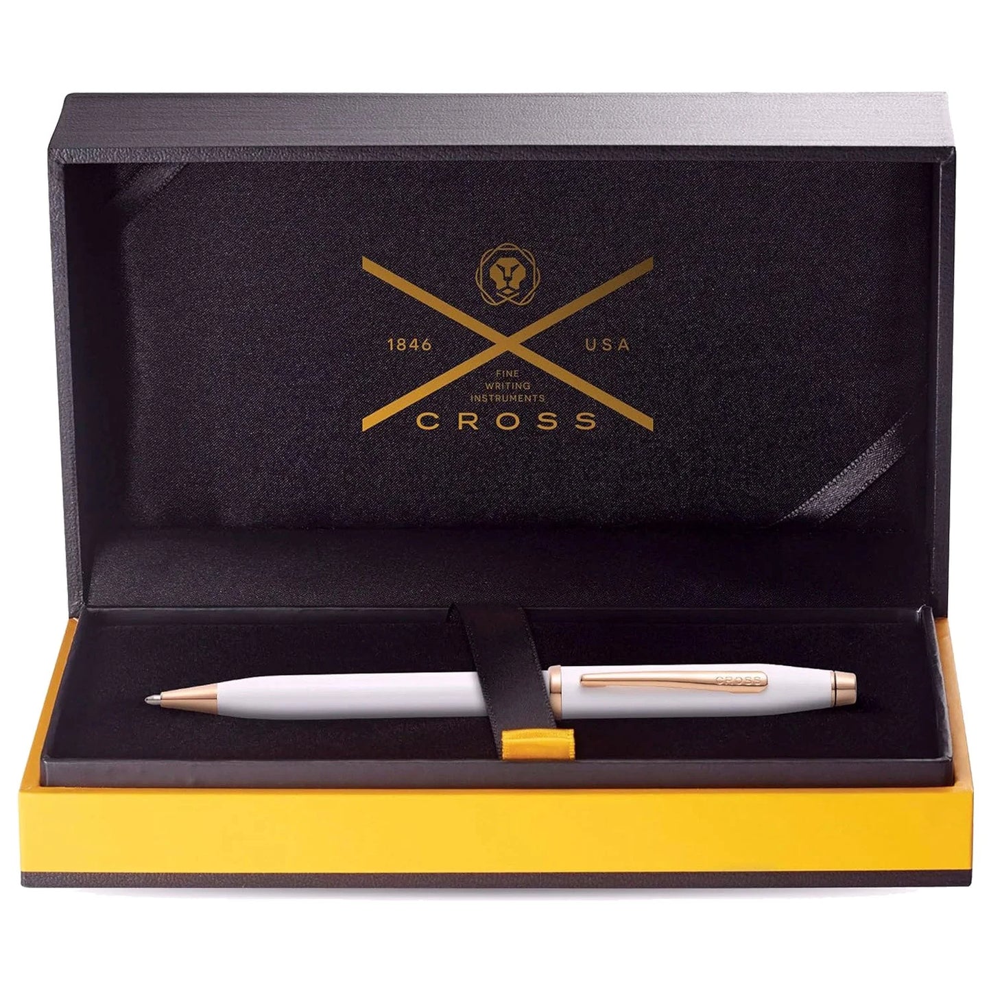 Cross Century II Pearlescent White Lacquer Ballpoint Pen AT0082WG-113