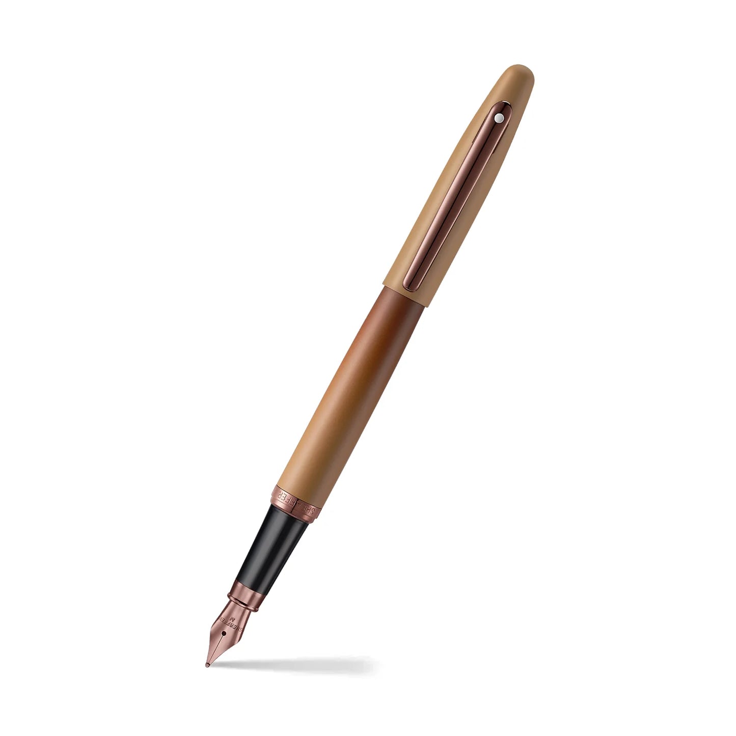 Sheaffer VFM 9428 Coffee Edition Matt Brown Fountain Pen with Regal Brown PVD Trims, Fine E0942843