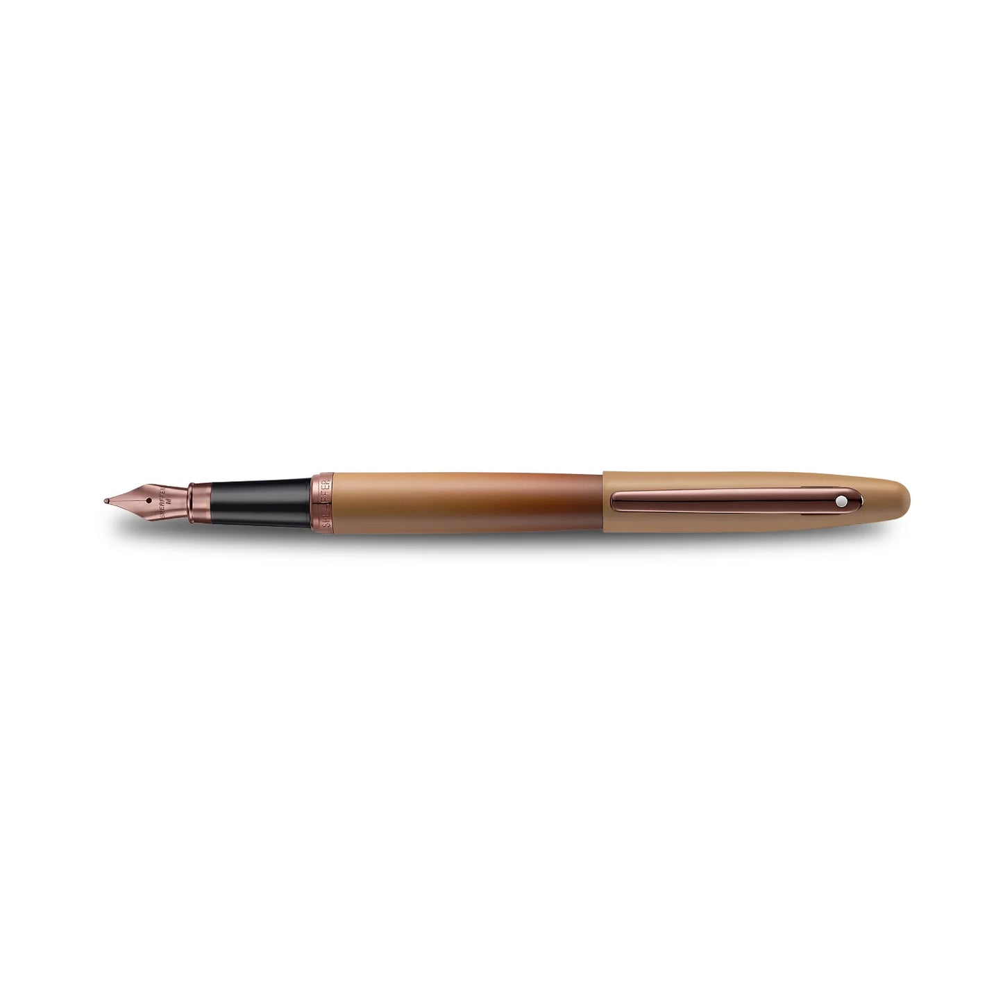 Sheaffer VFM 9428 Coffee Edition Matt Brown Fountain Pen with Regal Brown PVD Trims, Fine E0942843