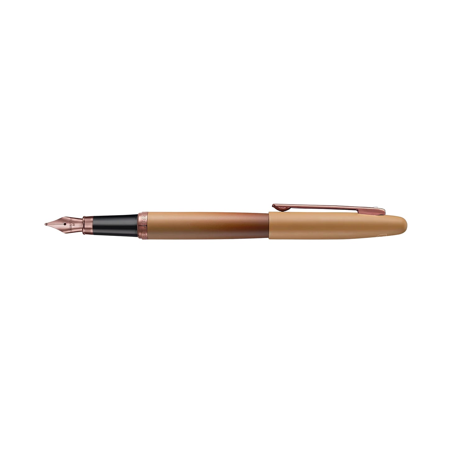 Sheaffer VFM 9428 Coffee Edition Matt Brown Fountain Pen with Regal Brown PVD Trims, Fine E0942843