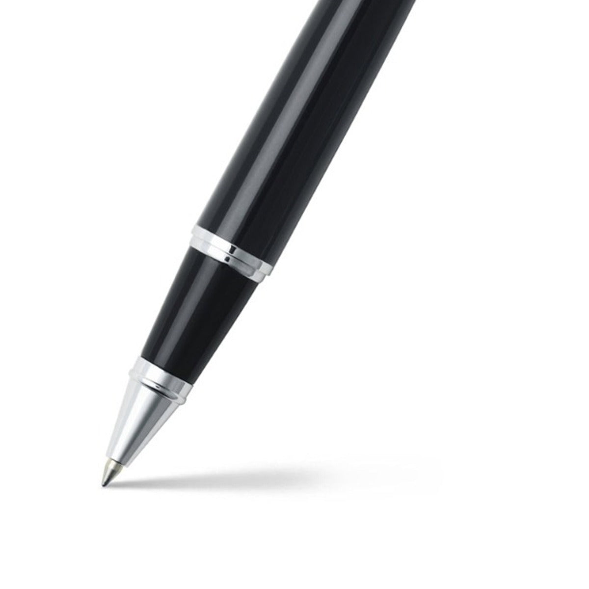 Sheaffer 300 E9314 Glossy Black Chrome Cap with Chrome- Trims Rollerbal E1931451