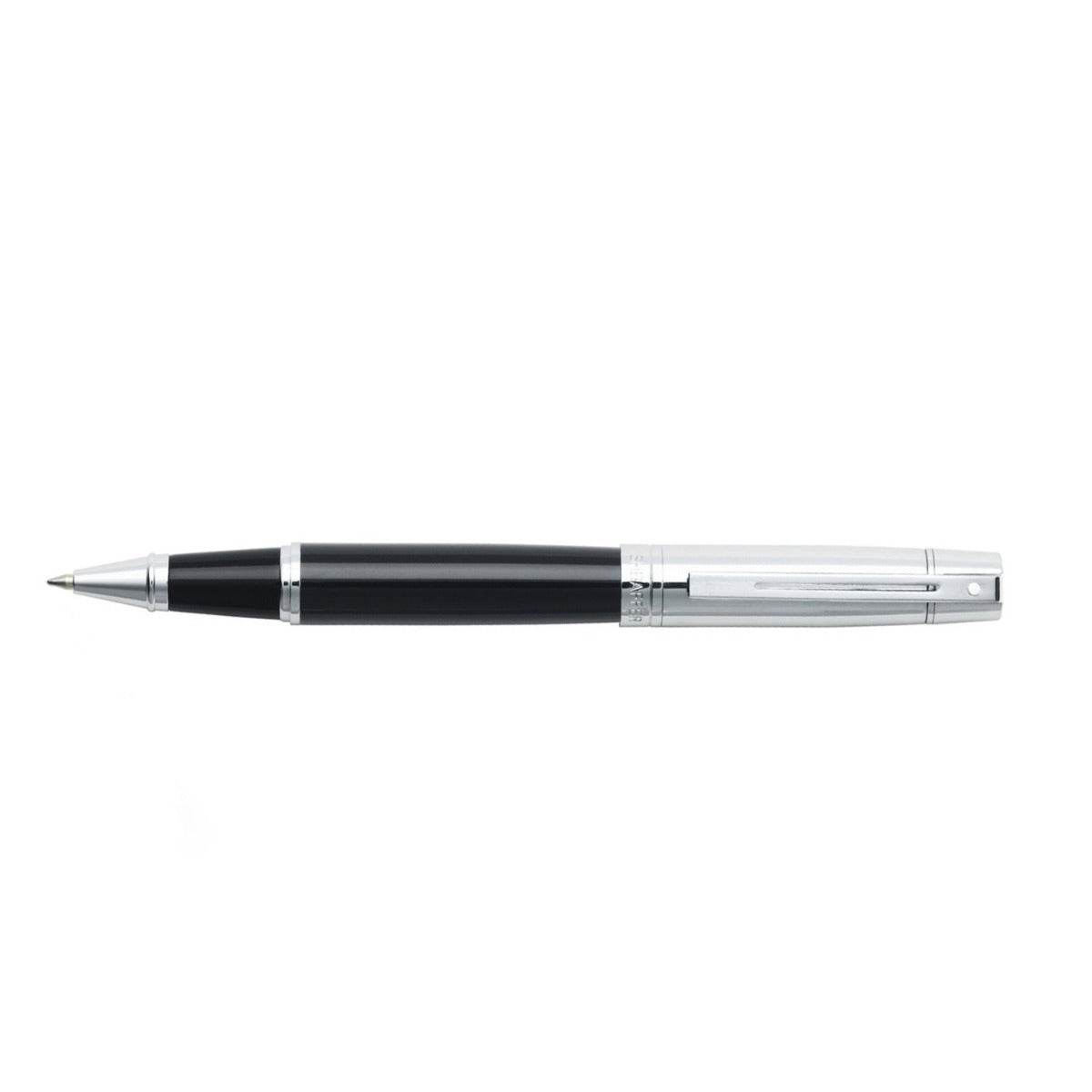 Sheaffer 300 E9314 Glossy Black Chrome Cap with Chrome- Trims Rollerbal E1931451