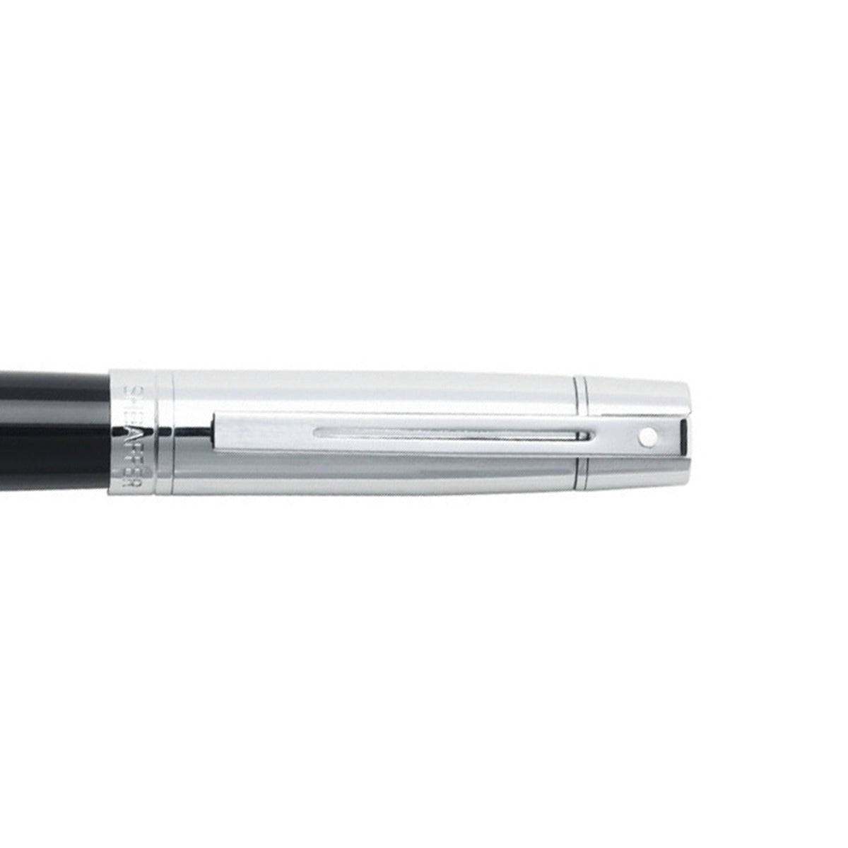 Sheaffer 300 E9314 Glossy Black Chrome Cap with Chrome- Trims Rollerbal E1931451