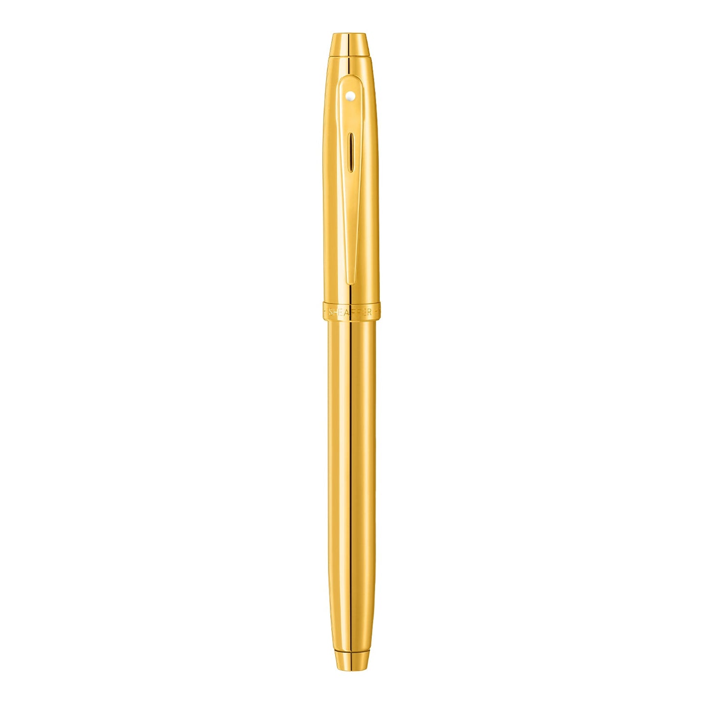 Sheaffer 100 E9372 PVD Gold with PVD Gold Trims Rollerball Pen E1937251