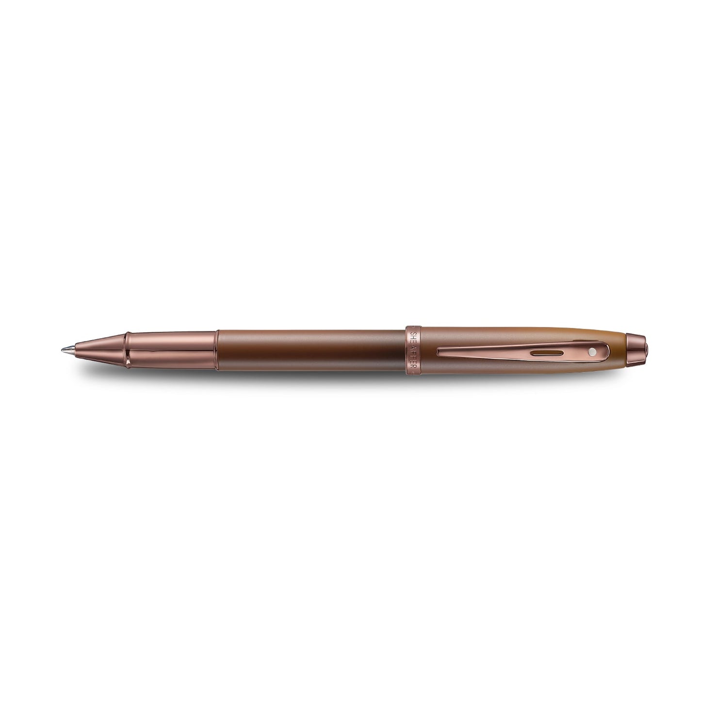Sheaffer 100 9374 Coffee Edition Matt Brown Rollerball Pen with Regal Brown PVD Trims E1937451