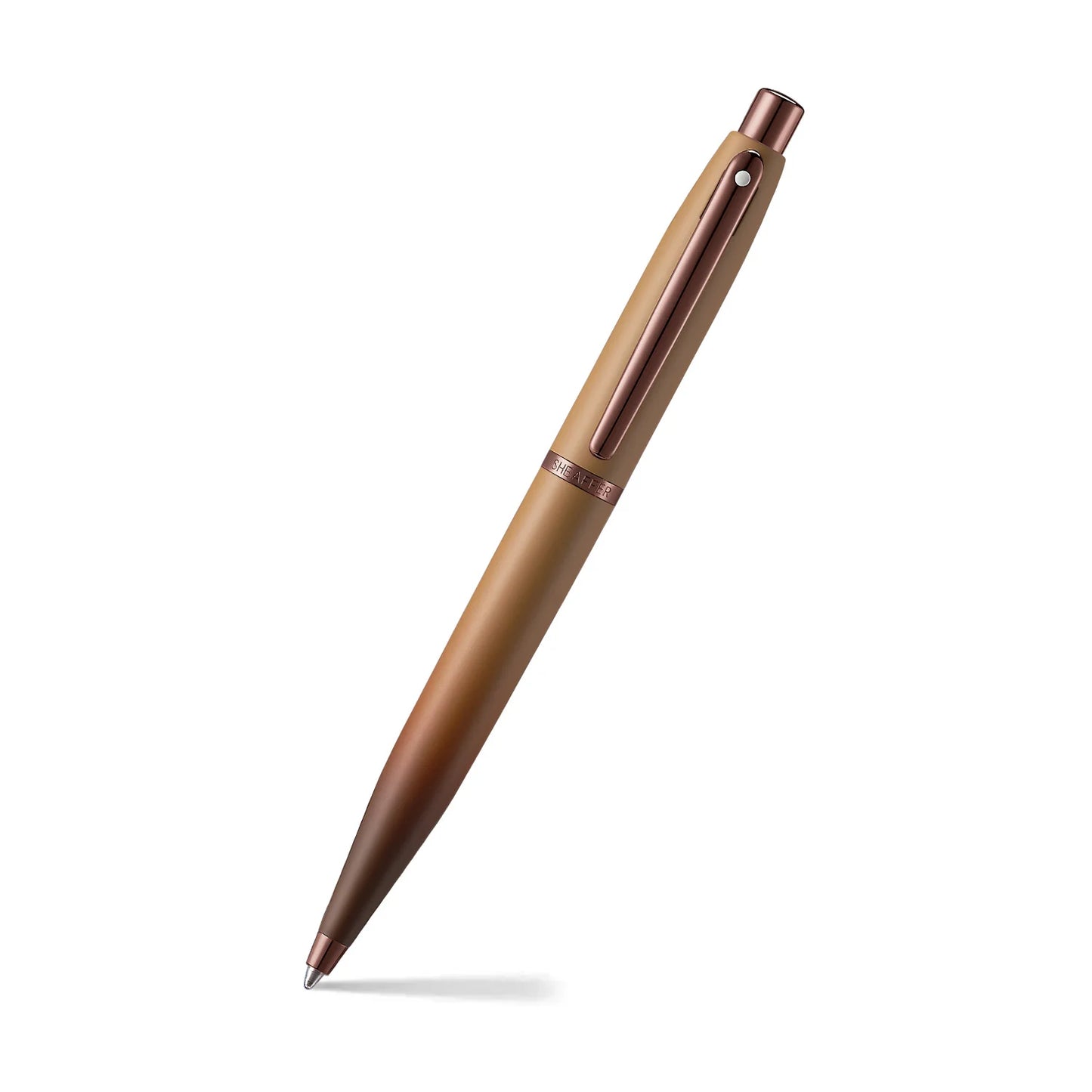 Sheaffer VFM 9428 Coffee Edition Matt Brown Ballpoint Pen with Regal Brown PVD Trims E2942851