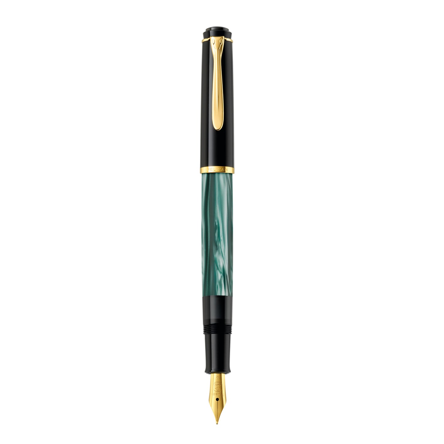 Pelikan M200 Fountain Pen Piston Mechanism, Green-Marbled Fine 994095