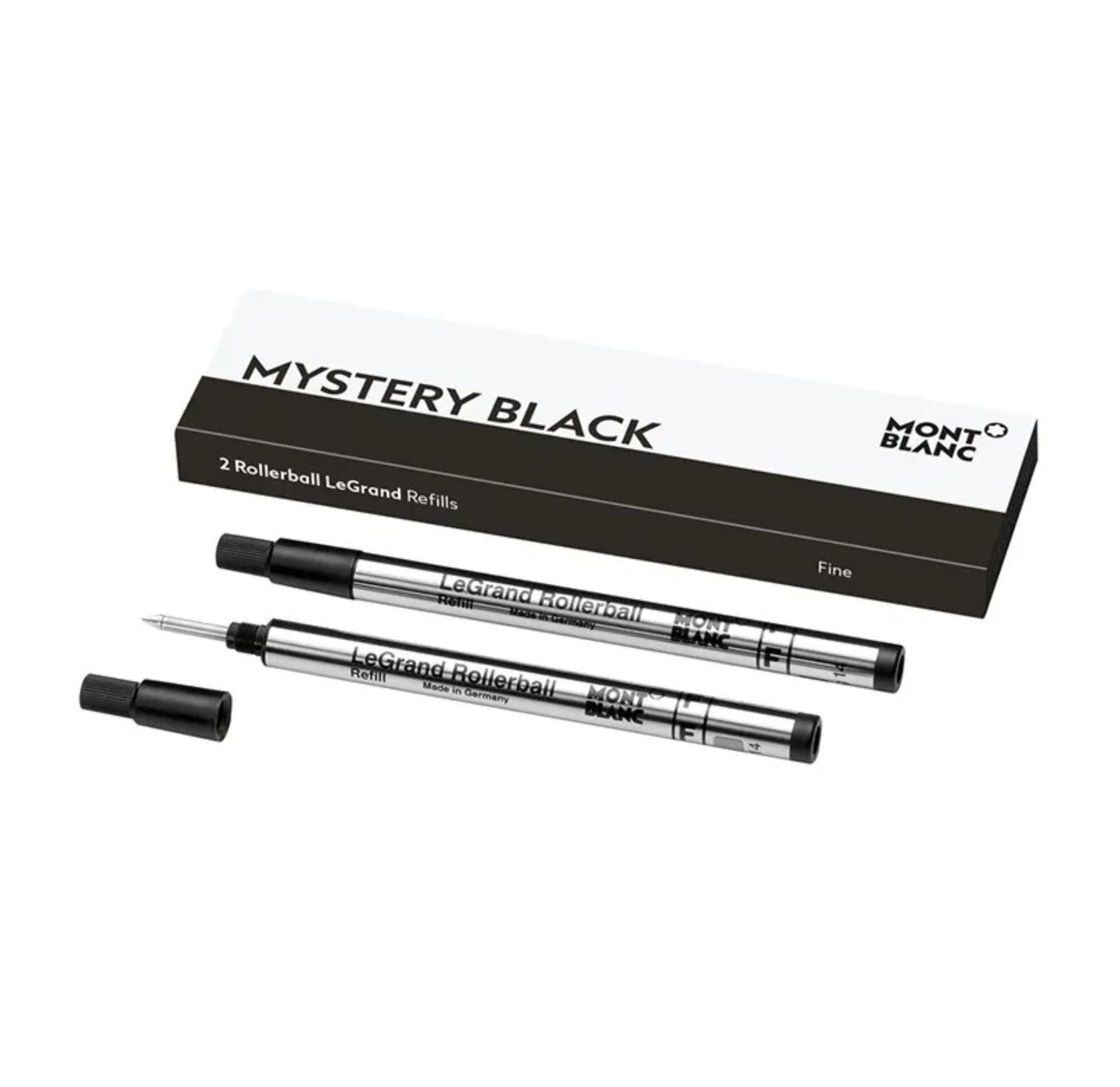 Montblanc 2 Rollerball LeGrand Refills, Mystery Black - Fine 128224