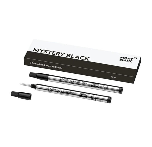 Montblanc 2 Rollerball LeGrand Refills, Mystery Black - Fine 128224