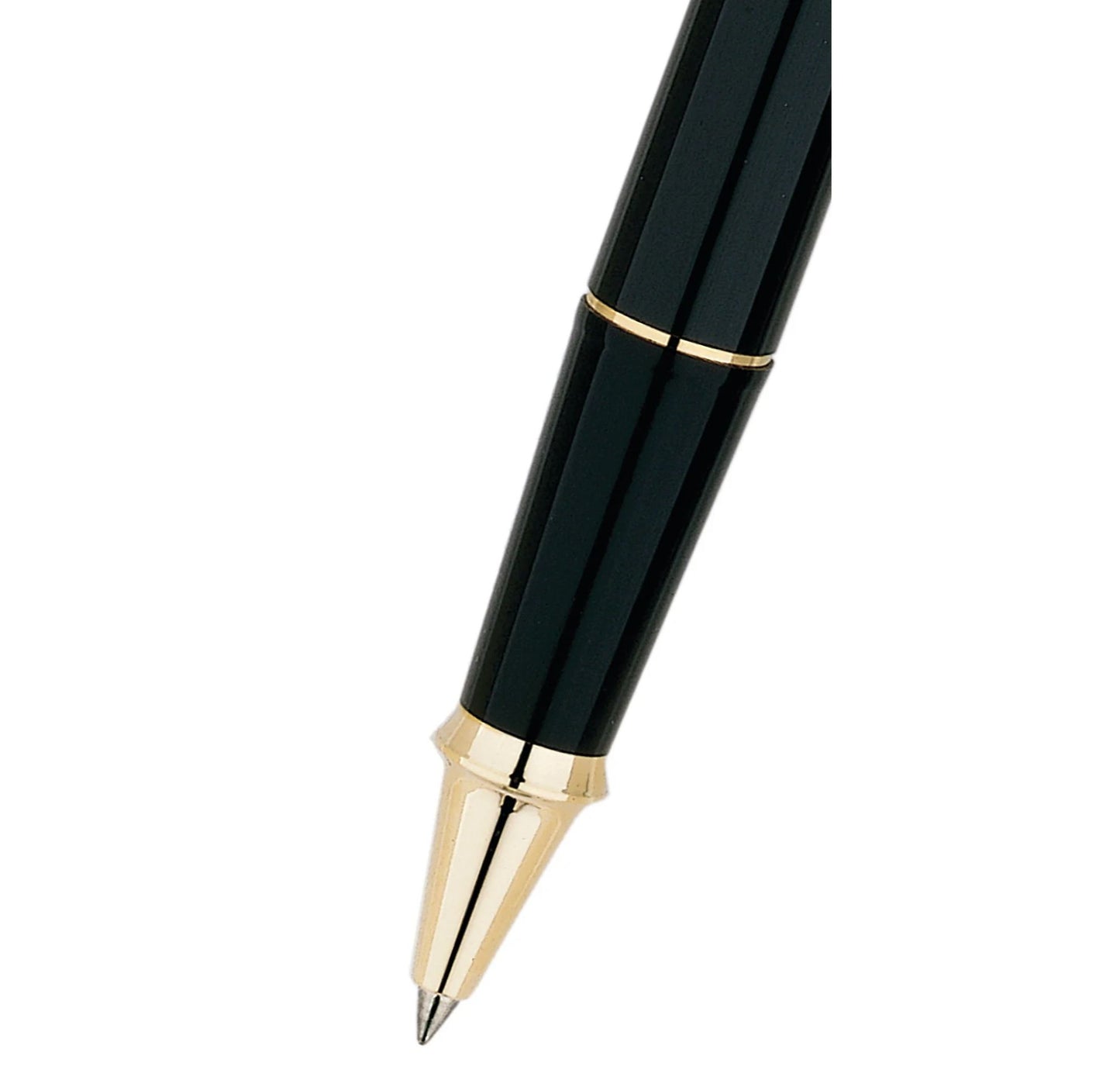 Cross Townsend Classic Black Lacquer Gold Plated Selectip Rolling Ball Pen 575