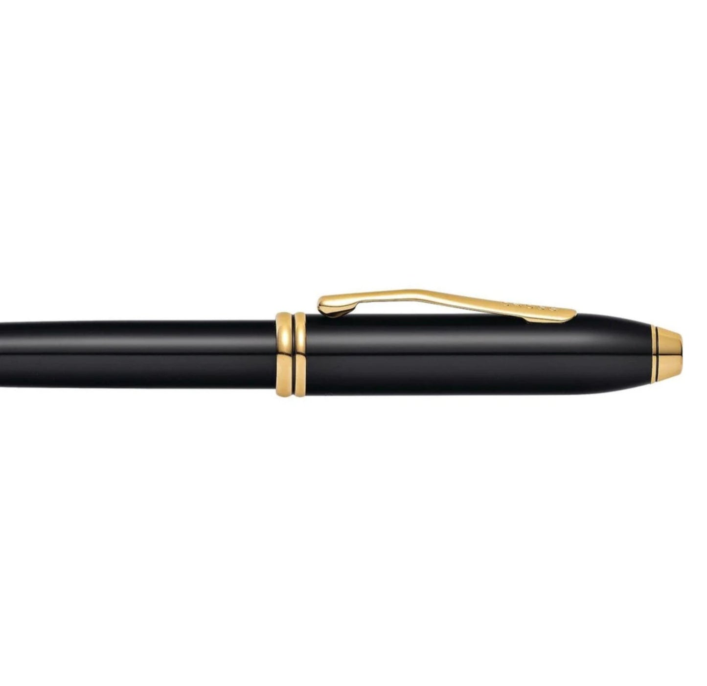 Cross Townsend Classic Black Lacquer Gold Plated Selectip Rolling Ball Pen 575