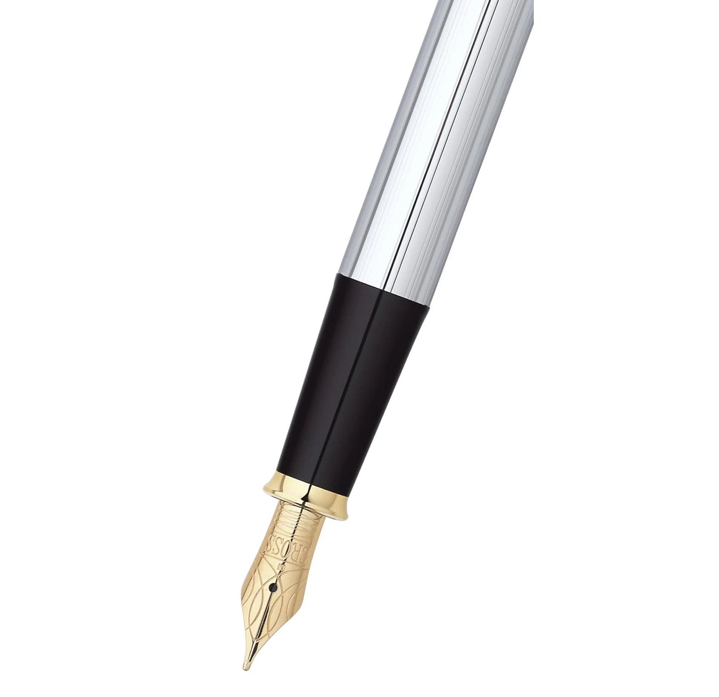 Cross Townsend Medalist Fine Nib Chrome with 23 Carat Gold Plated Fountain Pen 506-FF
