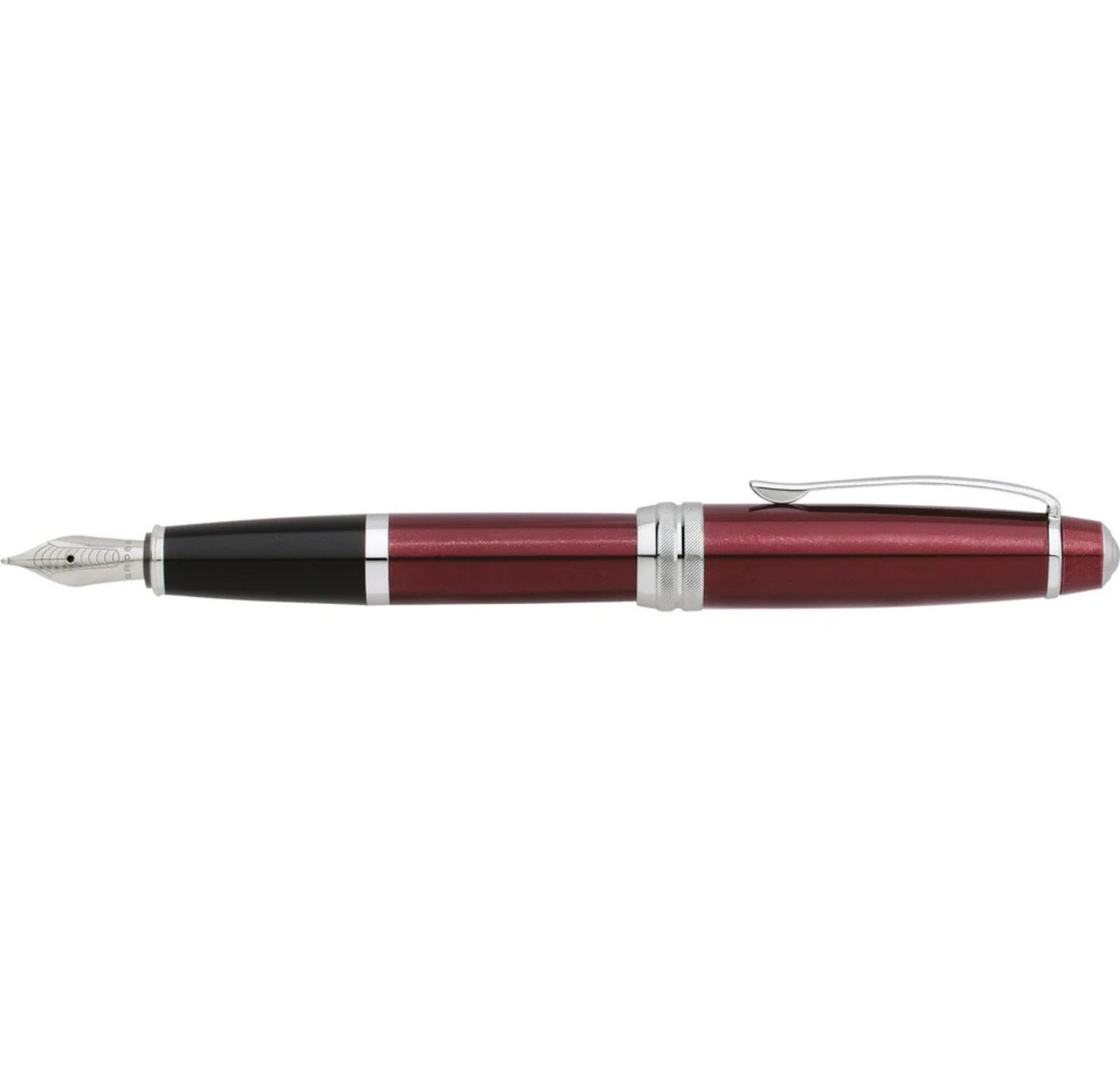 Cross Bailey Red Lacquer Stainless Steel Medium Nib Fountain Pen AT0456-8MS