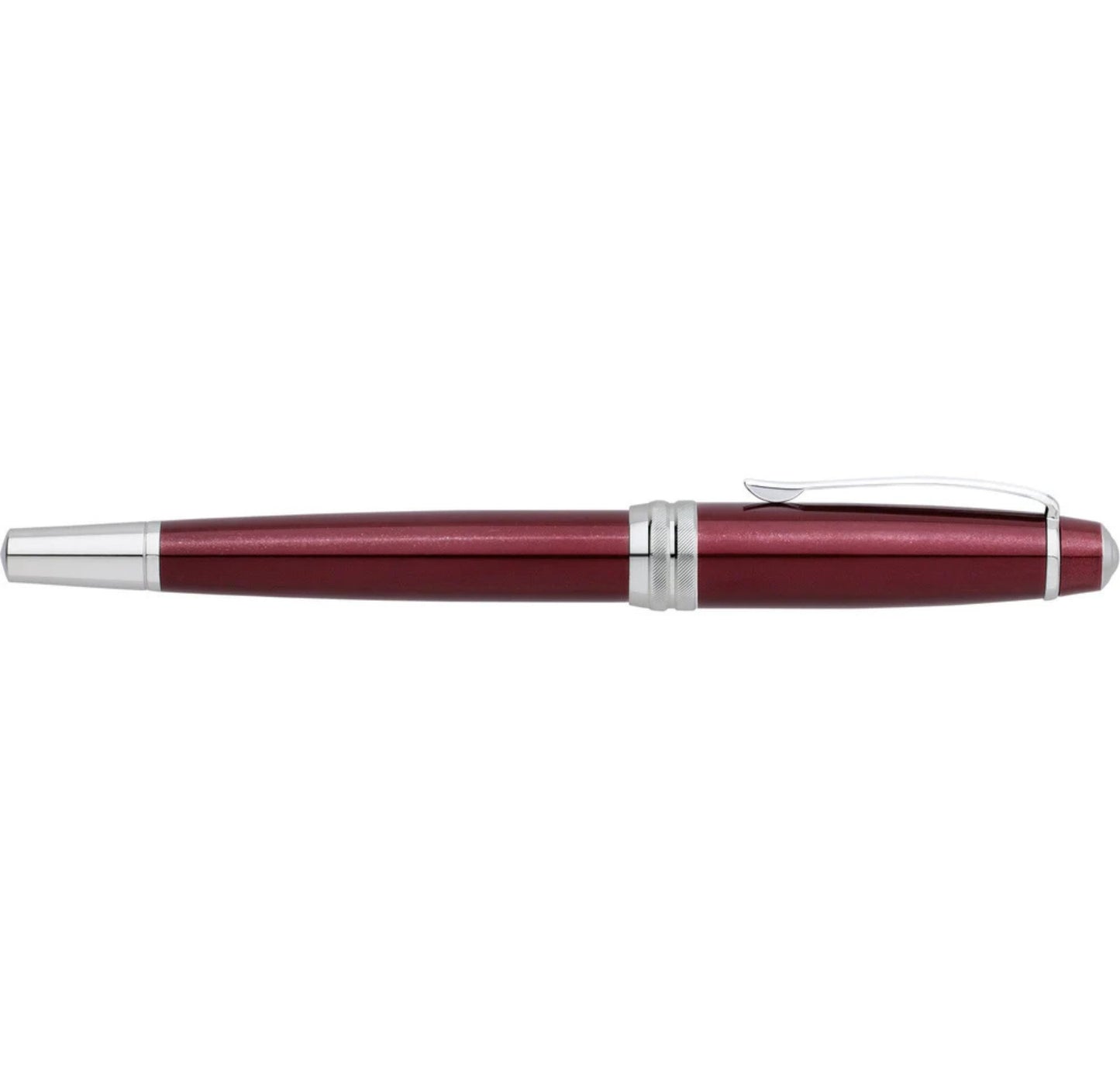 Cross Bailey Red Lacquer Stainless Steel Medium Nib Fountain Pen AT0456-8MS