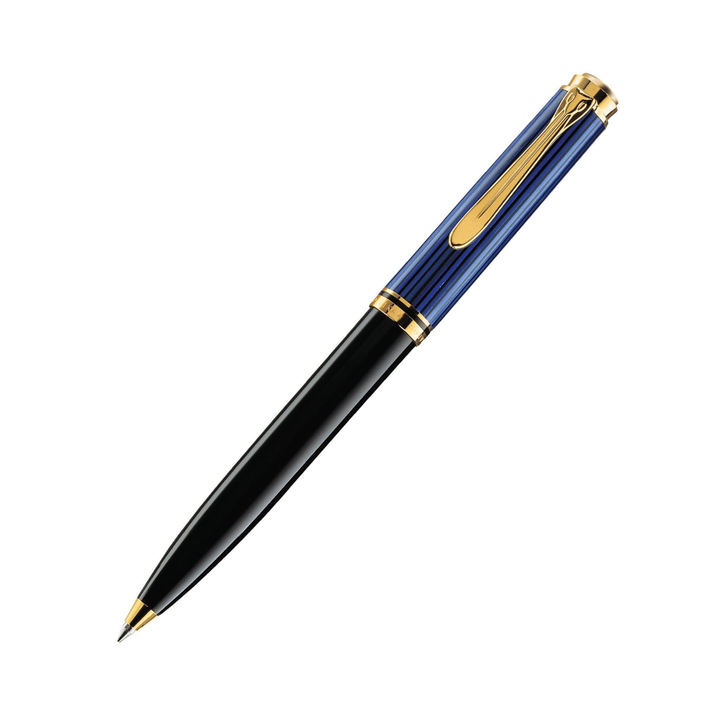 Pelikan K600 Souveraen Black/Blue Ballpoint Pen With Gold 996926