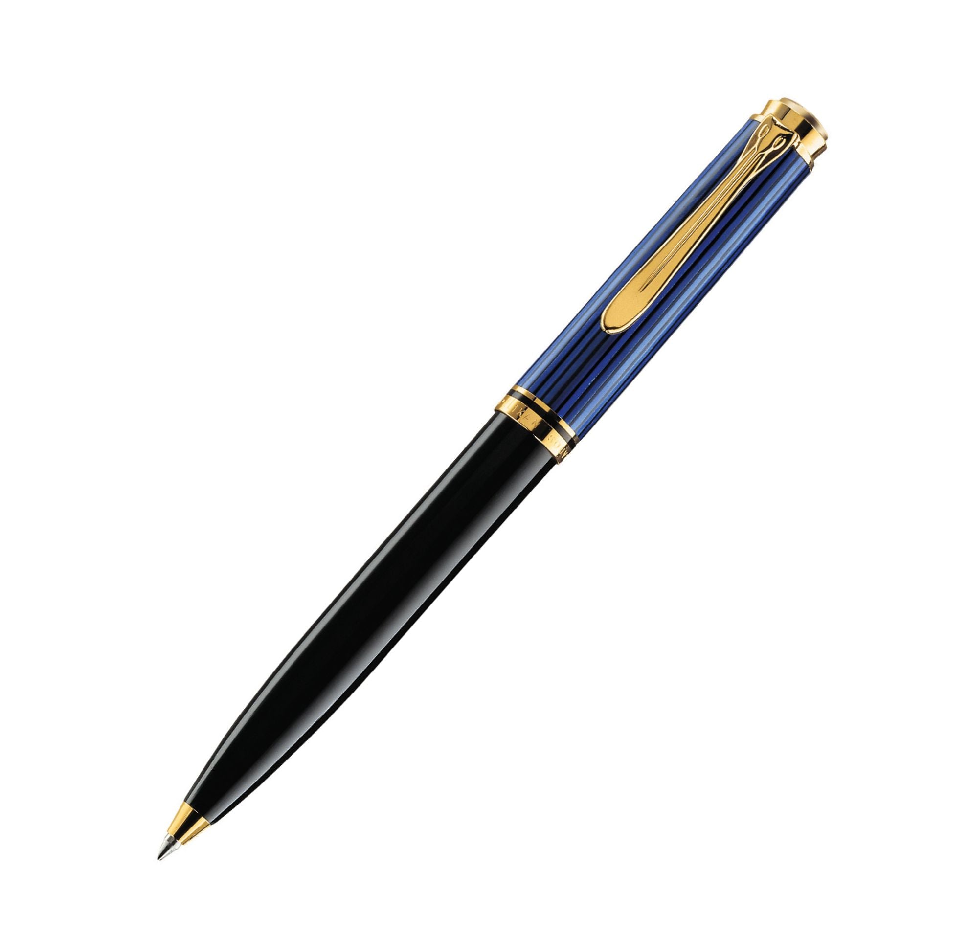 Pelikan K600 Souveraen Black/Blue Ballpoint Pen With Gold 996926