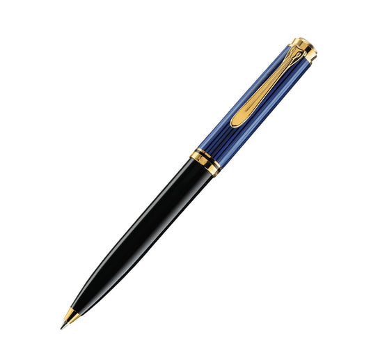 Pelikan K600 Souveraen Black/Blue Ballpoint Pen With Gold 996926