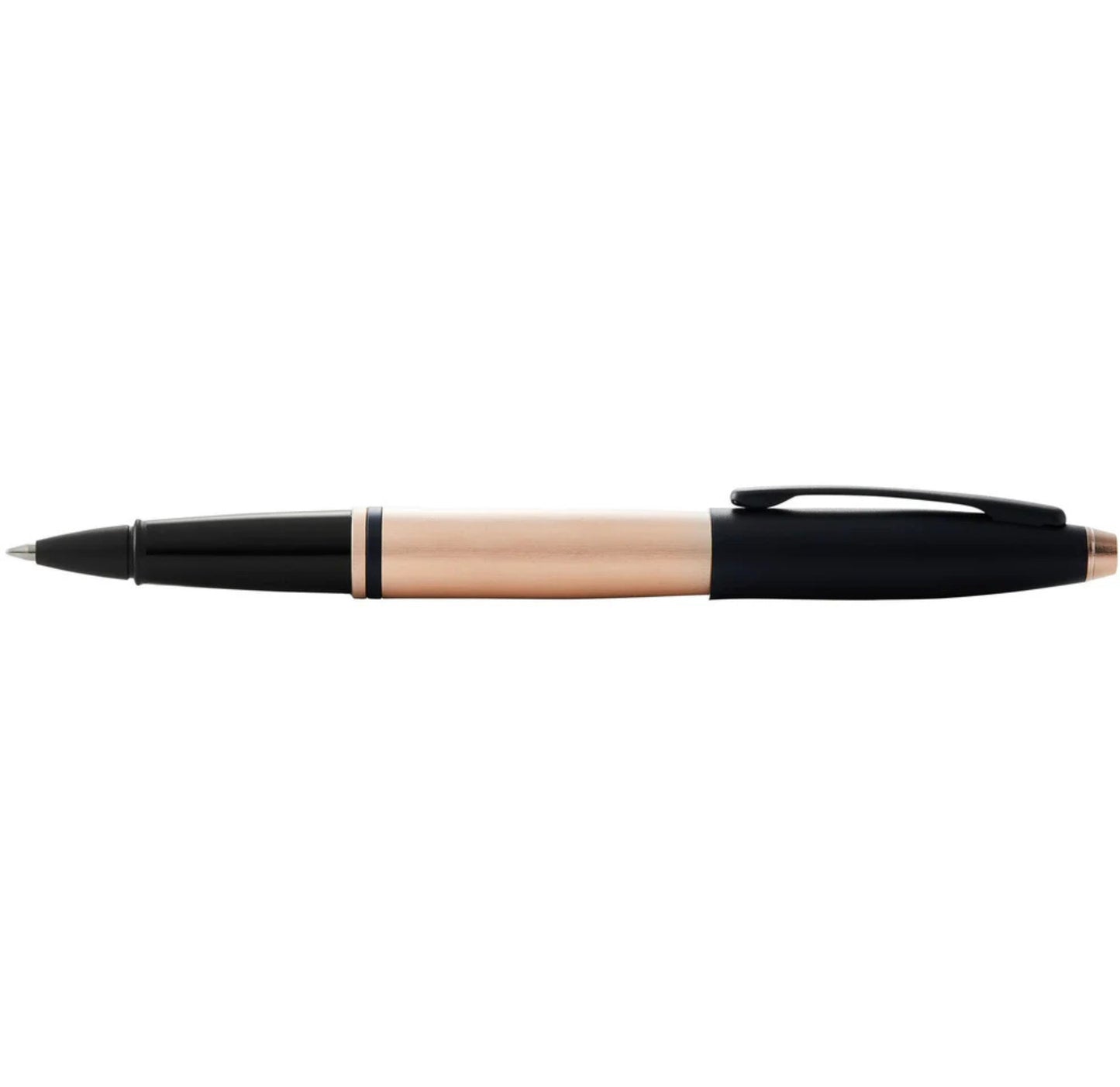 Cross Calais Brushed Rose Gold Plate and Black Lacquer Rollerball Pen AT0115-27