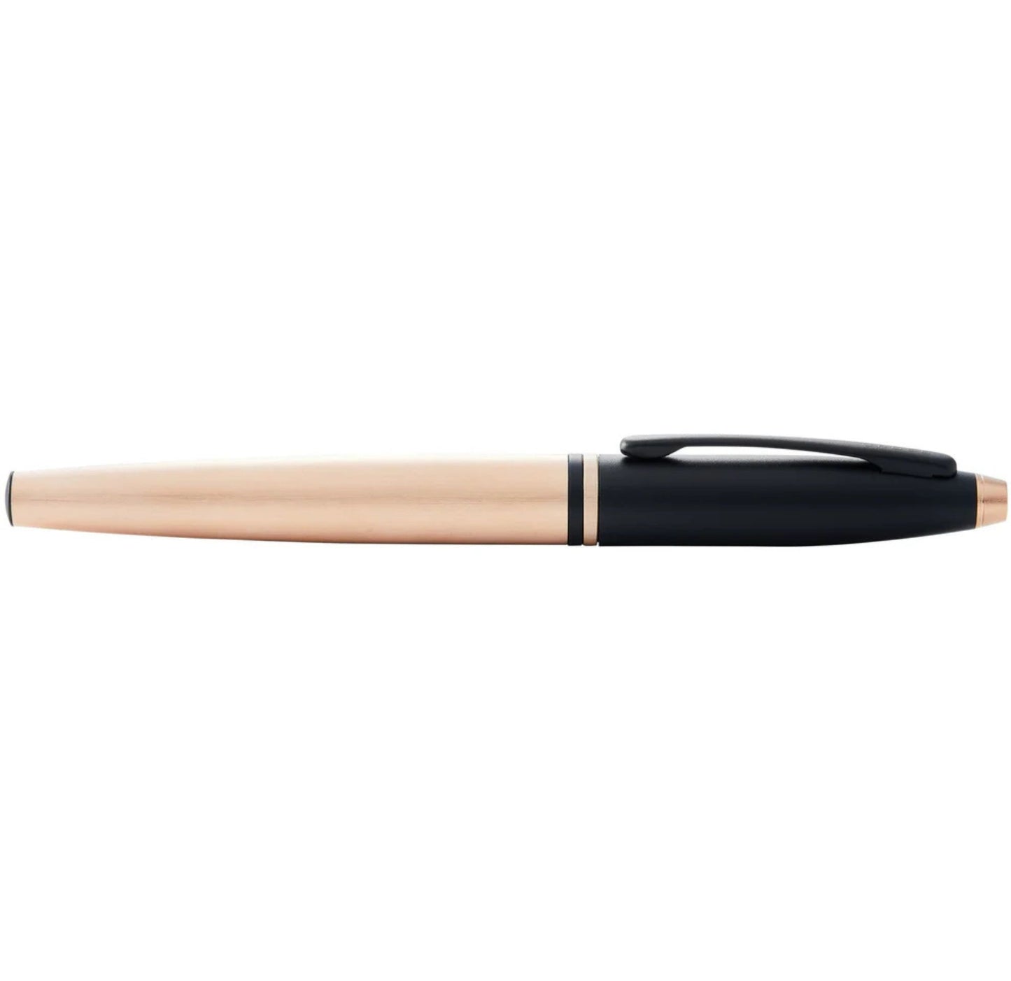 Cross Calais Brushed Rose Gold Plate and Black Lacquer Rollerball Pen AT0115-27