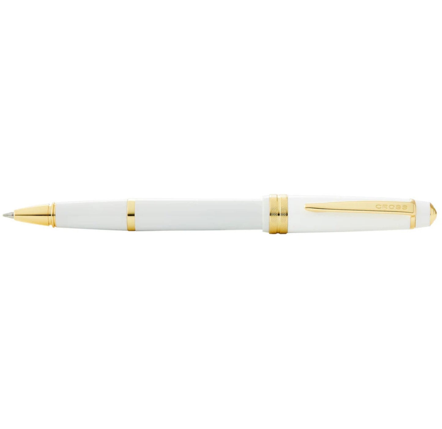 Cross Bailey Light™ Polished White Resin and Gold Tone Rollerball Pen AT0745-10