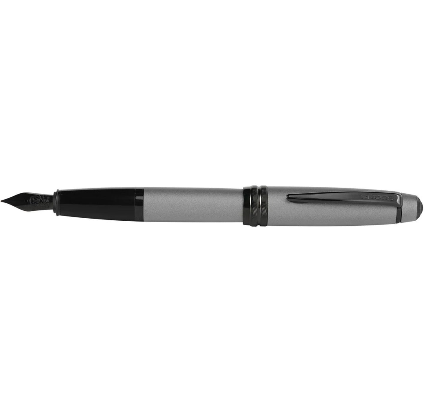Cross Bailey Matte Gray Lacquer Stainless Steel Fine Nib Fountain Pen AT0456-20FJ