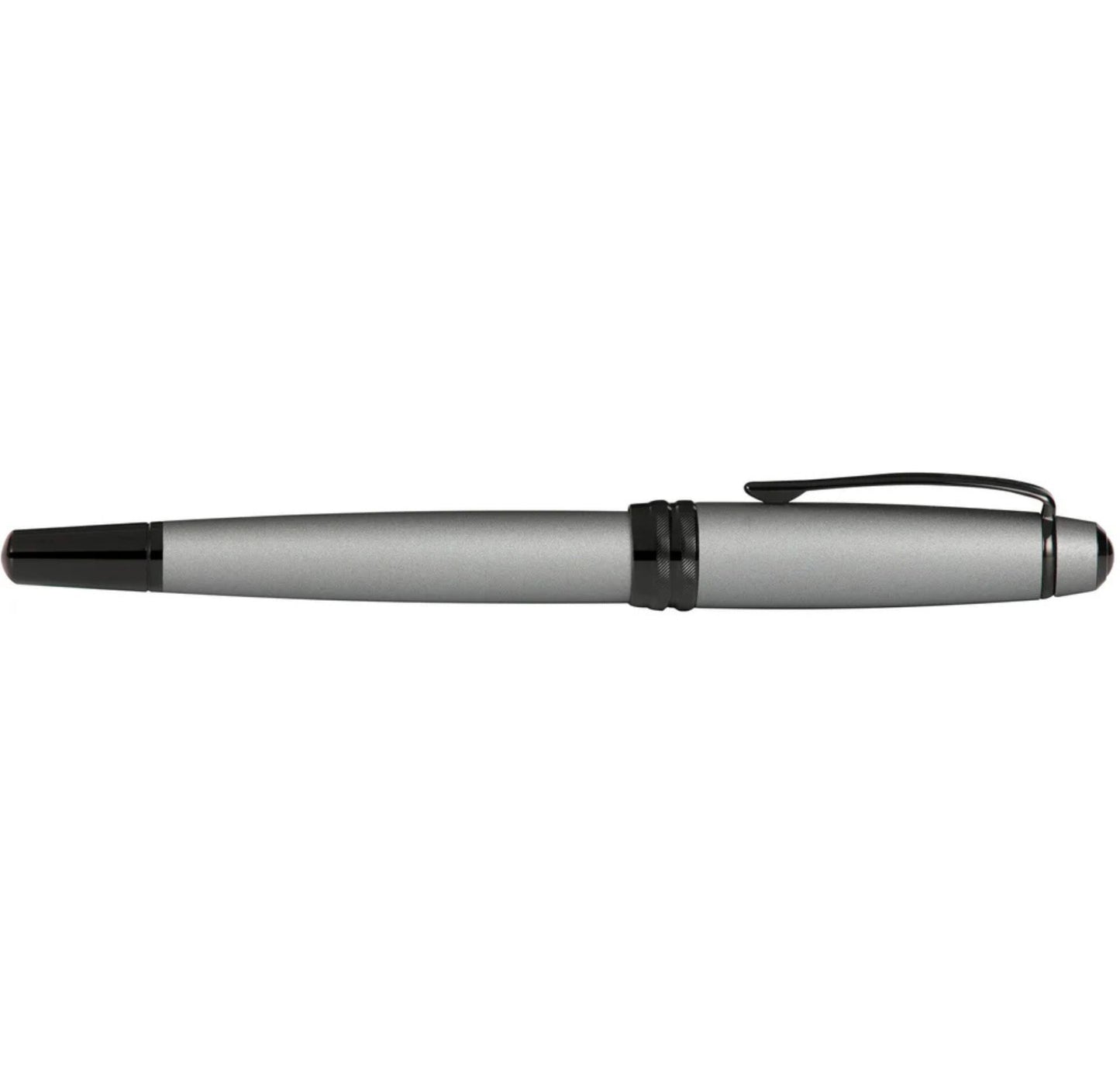 Cross Bailey Matte Gray Lacquer Stainless Steel Fine Nib Fountain Pen AT0456-20FJ