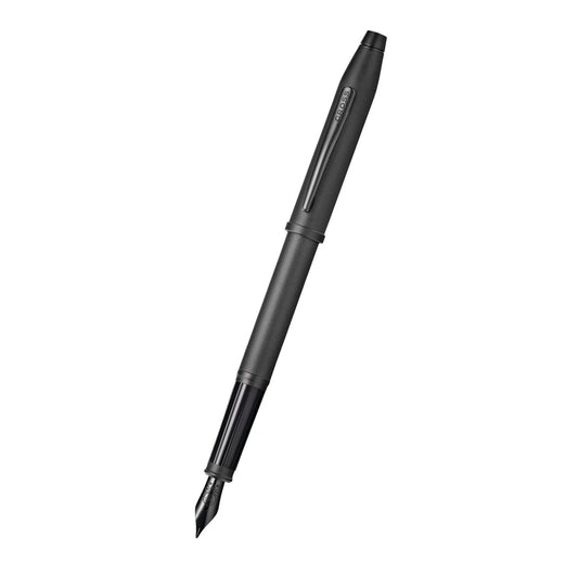 Cross Century II Black PVD MicroKnurl Fine Nib Fountain Pen AT0086-132FJ
