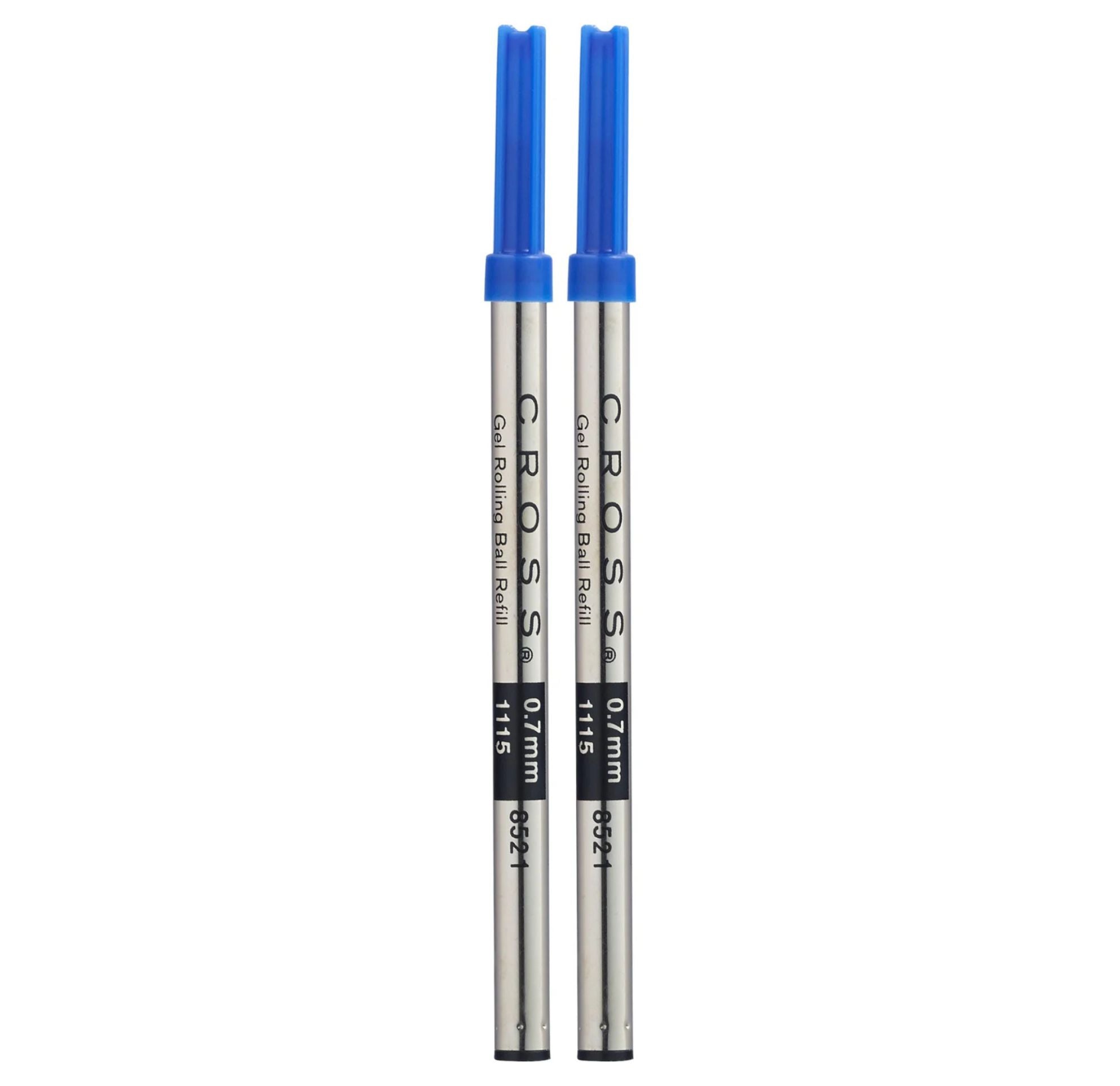 Cross Selectip Gel Rollerball Pen Refill - Blue - Medium - Dual Pack 8521-2