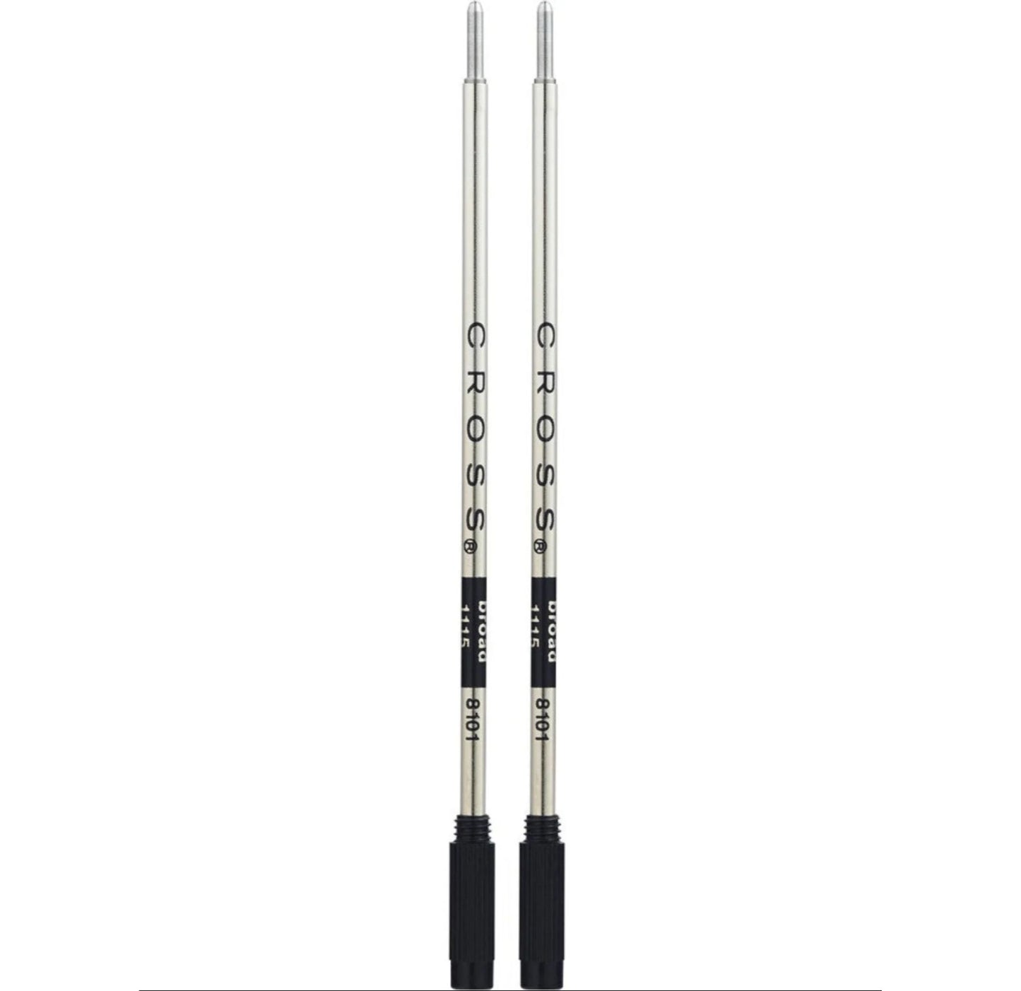 Cross Ballpoint Pen Refill - Black - Broad - Dual Pack 8101-2