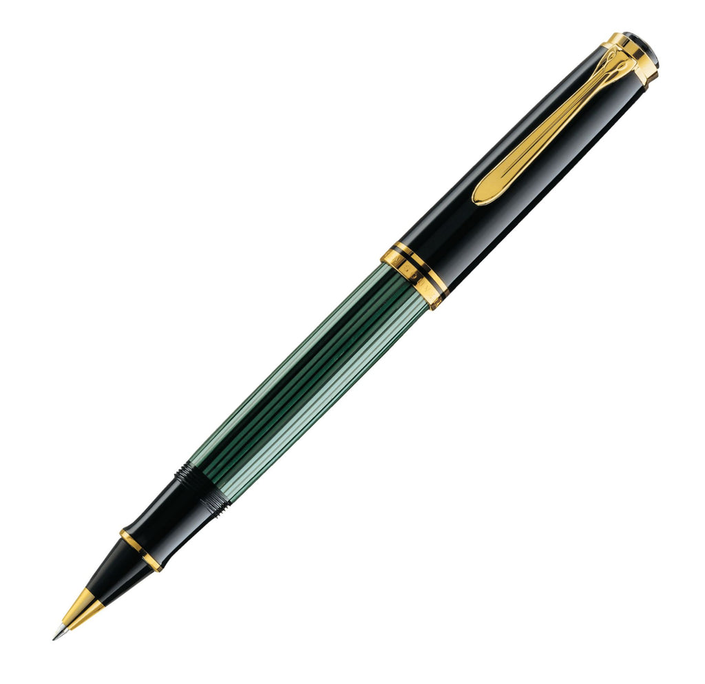 Pelikan R800 Rollerball Pen Souverän® Black-Green 997650– swoveldirect.com
