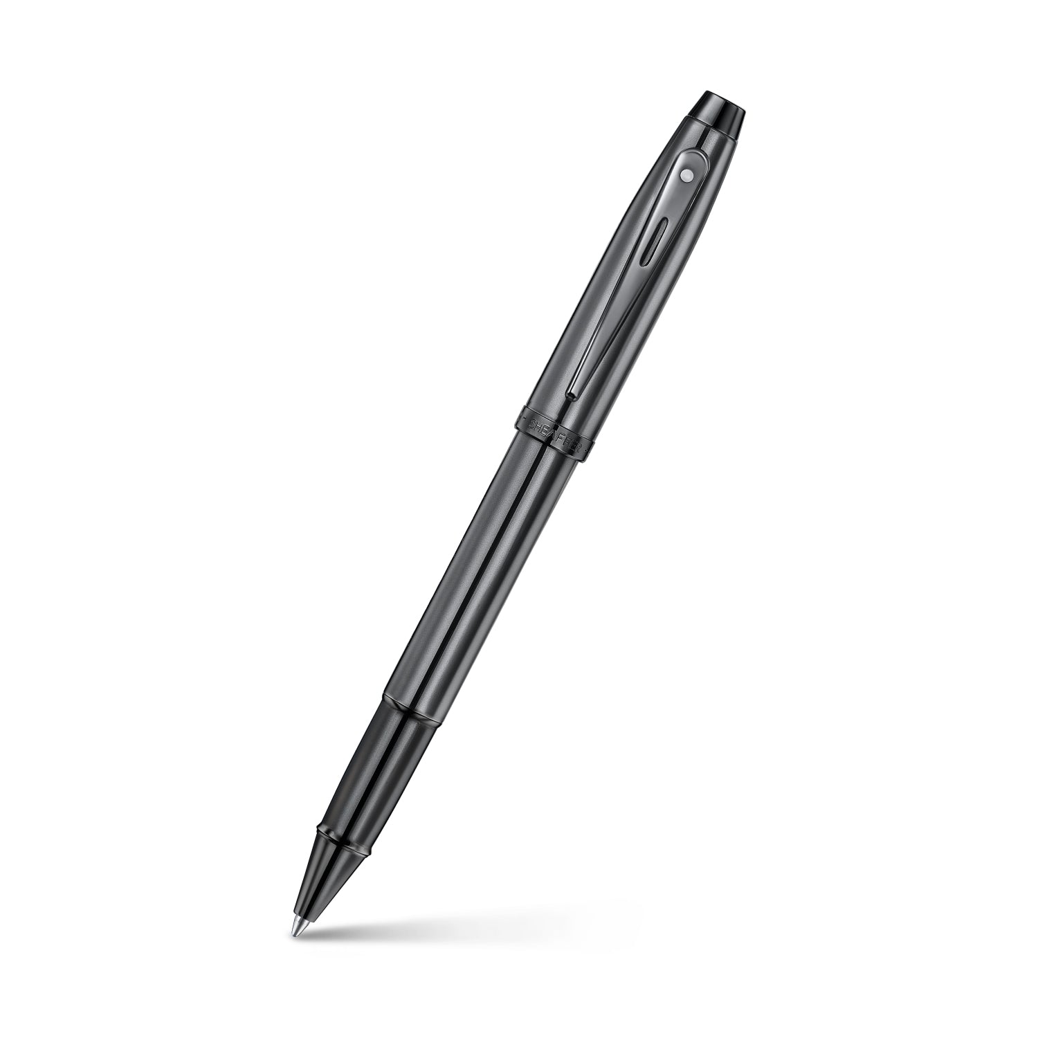 Sheaffer 100 9375 Ionic Gunmetal Grey Rollerball Pen with Shiny PVD Trims E1937551