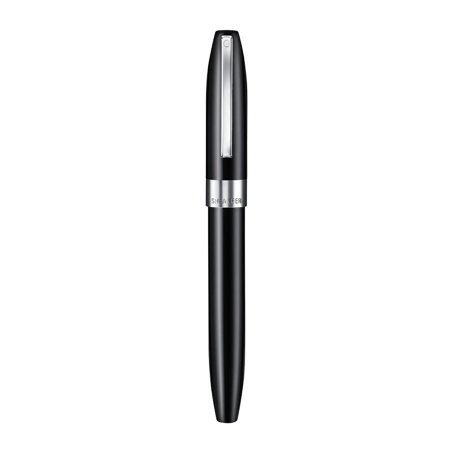 Sheaffer Legacy 9064 Glossy Black Inlaid Nib Fountain Pen with Chrome-Plated Trims, Fine E0906443