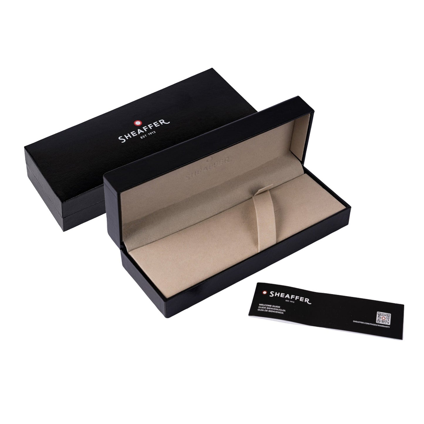 Sheaffer 300 E9314 Glossy Black Chrome Cap with Chrome- Trims Rollerbal E1931451