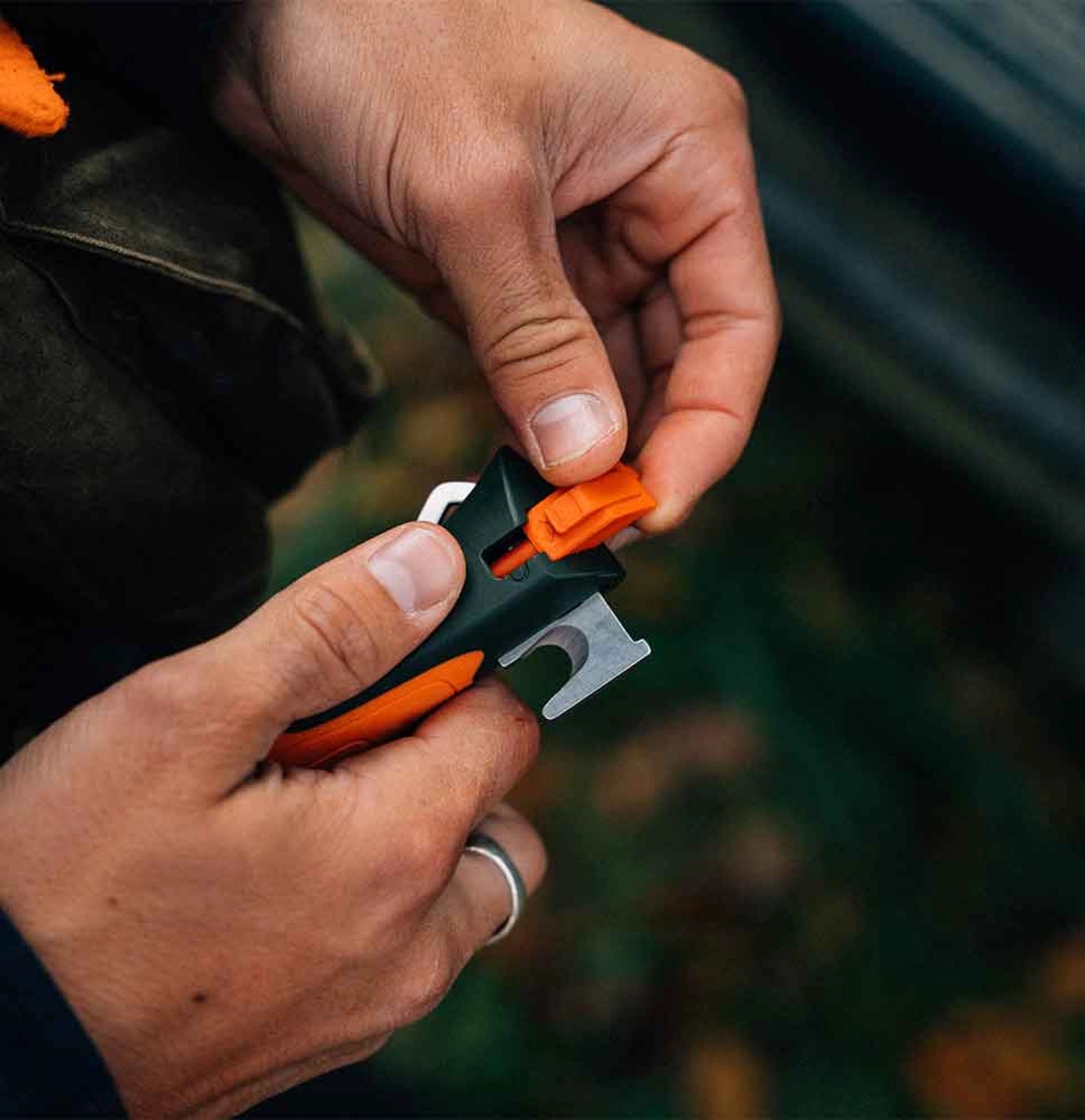 Opinel No.12 Outdoor Explore Folding Knife With Tick Remover Orange 002454
