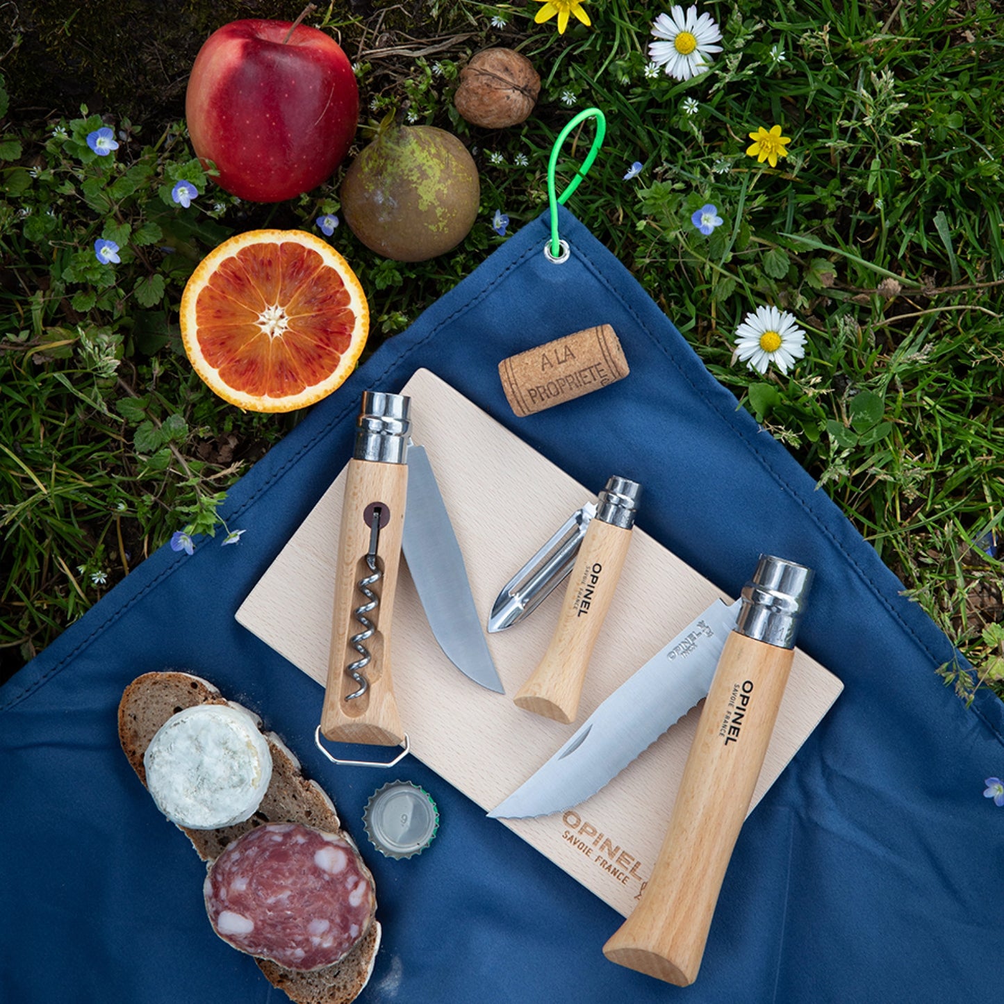 Opinel Nomad Cooking Kit with N°10 Corkscrew Bottle Opener 002614