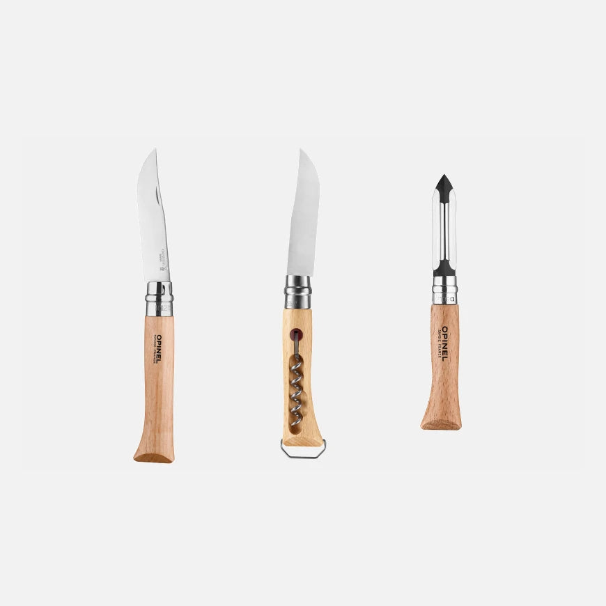 Opinel Nomad Cooking Kit with N°10 Corkscrew Bottle Opener 002614