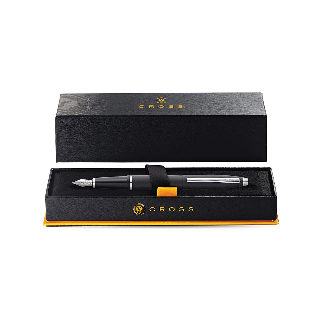 Cross Calais Matte Black Medium Nib Fountain Pen AT0116-14MS