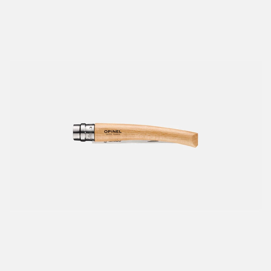 Opinel No.10 Beech Effilé - New version Stainless Steel Pocket Knive 002559