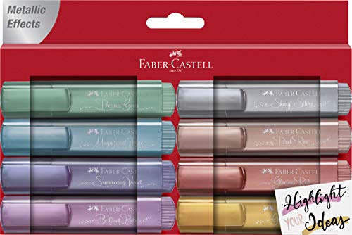 Faber-Castell 154689 - Highlighter TL 46 Metallic Pack of 8