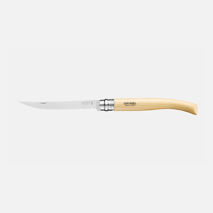 Opinel No.12 Beech Effilé - New version Stainless Steel Pocket Knive 002560