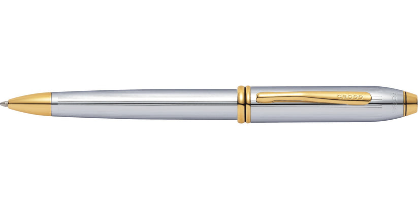 Cross Townsend Medalist Chrome and Gold Ballpoint Pen 502TW