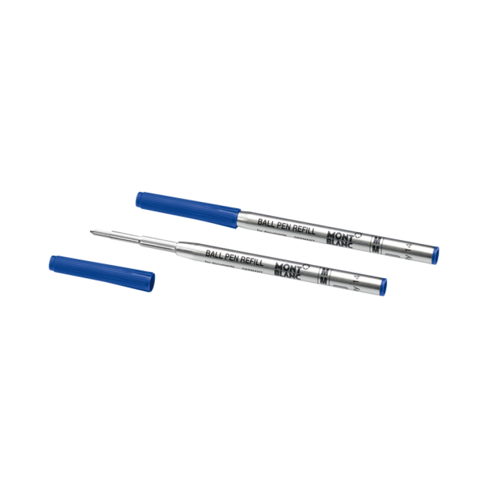 Montblanc 2 Ballpoint Refills, Royal Blue - Medium 128214